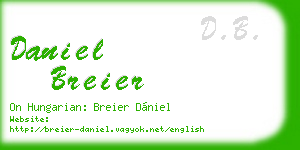 daniel breier business card